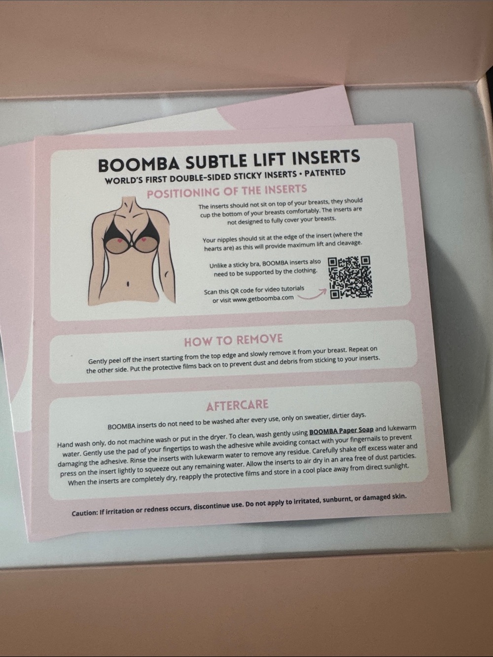 Boomba Subtle lift Inserts - D (Sticky Boobs)